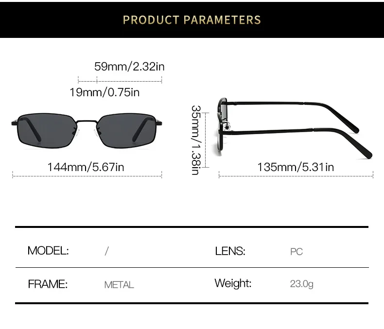 Amerikanischer Vintage-Sonnenbrillen-Stil aus Metall mit schmalem Rahmen, geeignet für Korrektionsgläser, Old-Money-Style Sonnenbrille – Detail 6