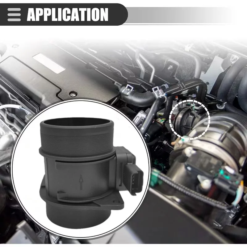 

1PC Car Mass Air Flow Meter Sensor For Range Rover Sport I 3.0 3.6 D 2006-2013 PHF500090 Wear-Resistant Car Accessories Black