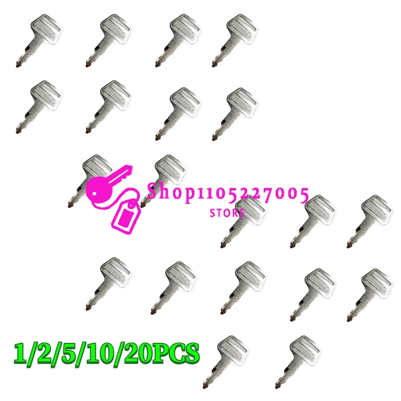 1/2/5/10/20 PCS Ignition  Key for Excavator SH130 200 210 240 A1 A2