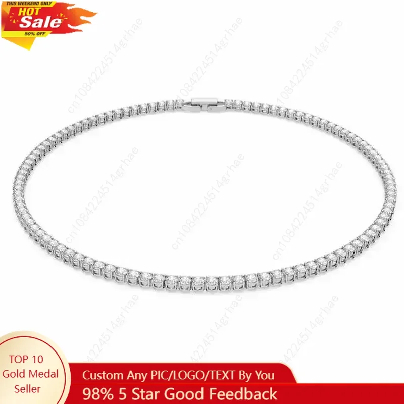 SAIYE 925 الاسترليني قلادة فضية الزركون سلسلة قلادة المرأة موضة بسيطة المشاركة الزفاف حلية مجوهرات 4 مللي متر 45 سنتيمتر