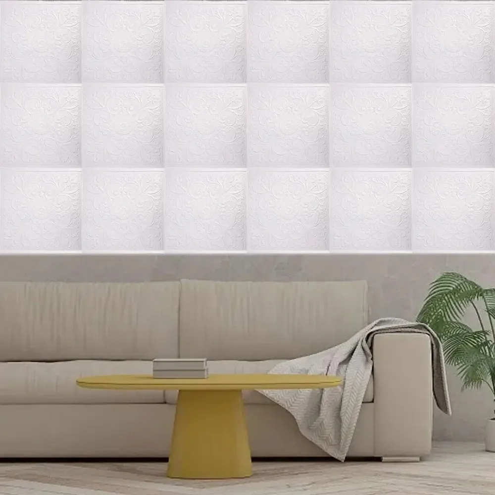 35*35cm Self-adhesive Wallpaper Anti-collision Peel and Stick Wall Sticker Waterproof Bedroom Ceiling Bed Room Decoration