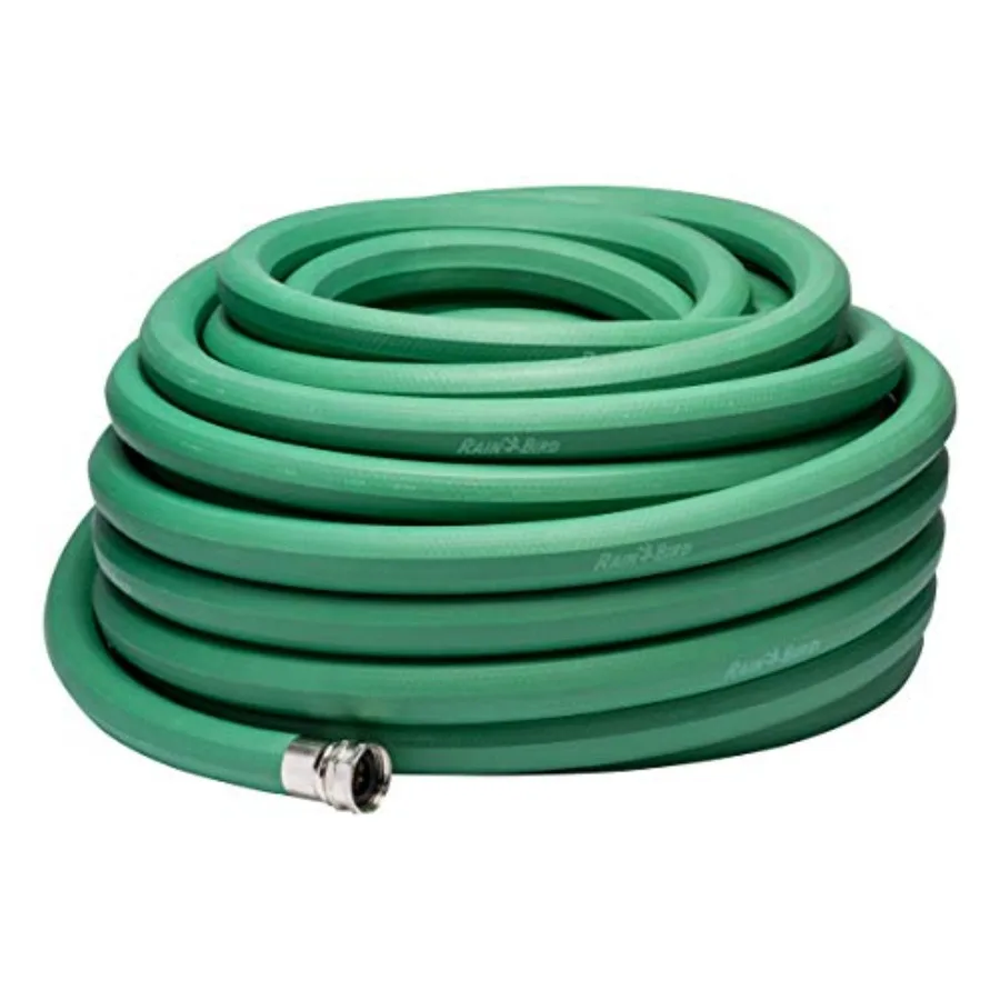 

PGH75HF Premium High-Flow Garden Hose Heavy-Duty 100 EDPM Rubber Hexagonal 3/4 ID x 75' Long 3/4 GHT Green