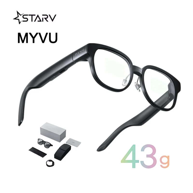 [EN STOCK] Lunettes intelligentes MEIZU MYVU AR avec traduction vocale VR, modèle d'IA Flyme, navigation multifonctionnelle pour le cyclisme et la conduite
