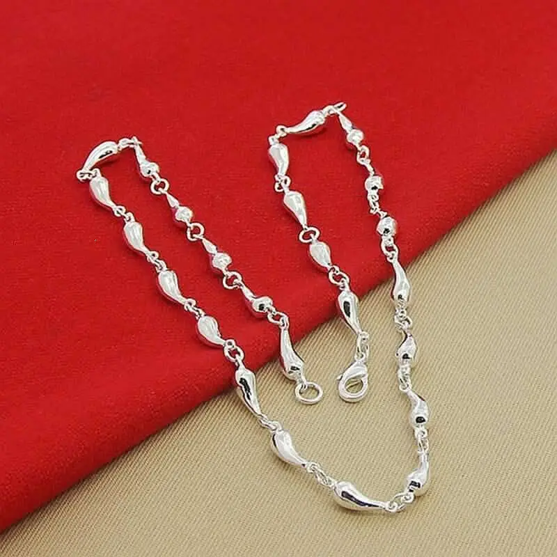 Elegante Druppels 925 Sterling Zilver Waterdruppel Hanger Ketting Ketting Accessoires Sieraden