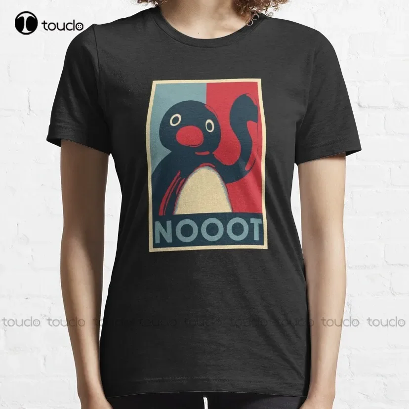 NOOOT pingu nut penguin funny Classic T-Shirt red tshirts for women Custom aldult Teen unisex digital printing xs-5xl cotton