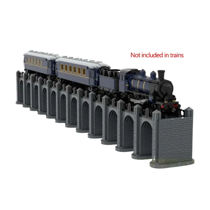 

Игрушечная модель поезда, детская головоломка, подарок, MOC Technology, строительные блоки, 3127 шт., дисплейный мост для Orient Express