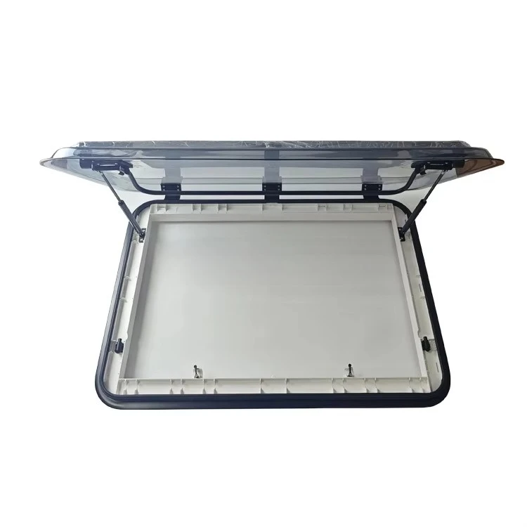 Double Acrylic RV Light Emitting Diode Sunroof Aluminum Frame RV Roof Window Sunroof