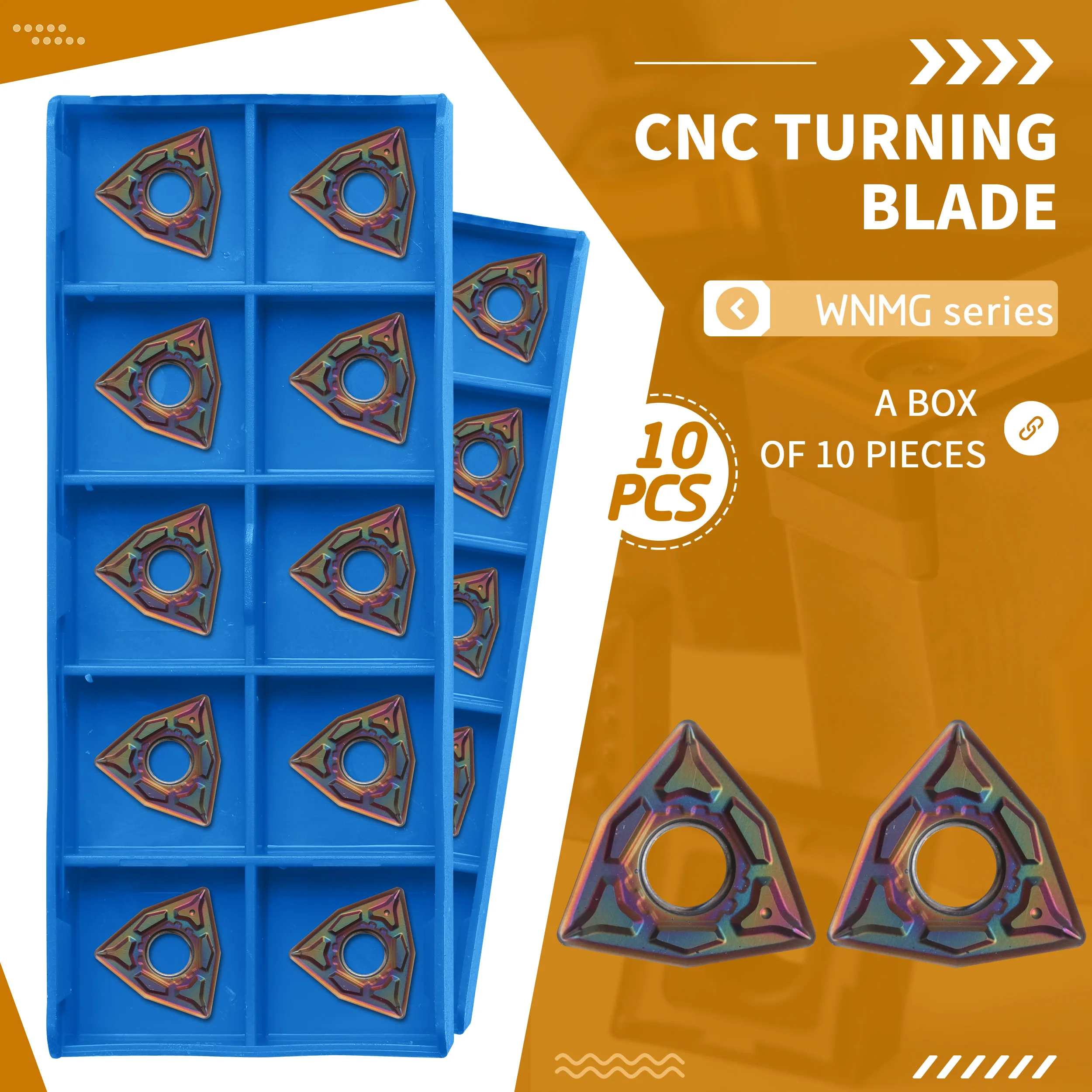 

WNMG080408-GF NK1050 High Quality Colored External Turning Blade CNC Lathe Tool Carbide Cutting Inserts,For Machining Hard Steel