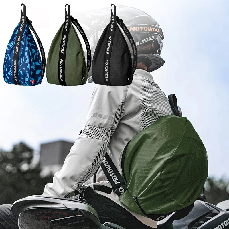 

Universal Helmet Bag Large Capacity Travel Bags Reflective Motorcycle bicycle cycling bag Outdoor basketball bag travel bag