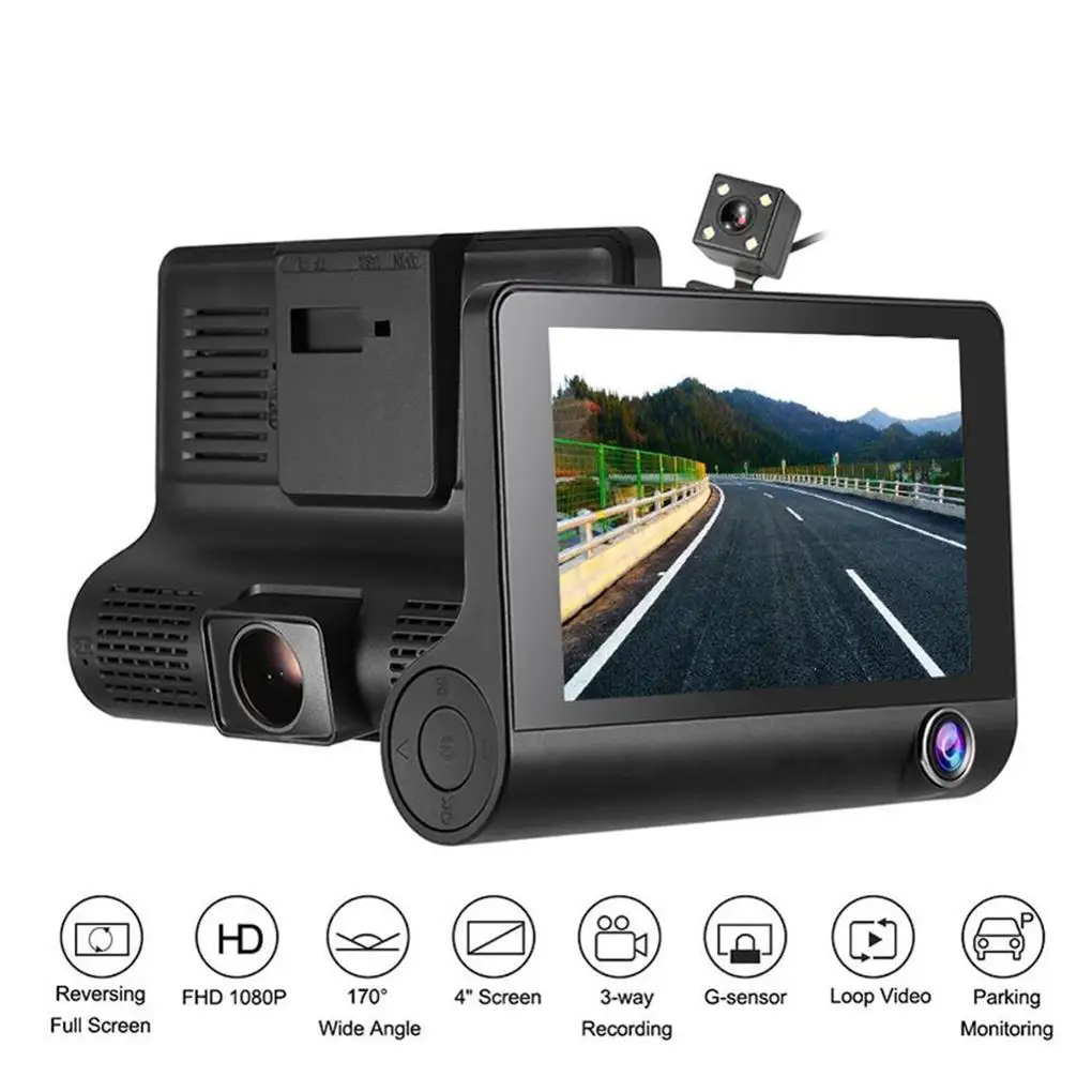 WIFI Car DVR HD 1080P Inside Vehicle Dash Cam Dual /Three Way Camera DVRs Recorder Video Registrator Mini Dashcam Camcorder