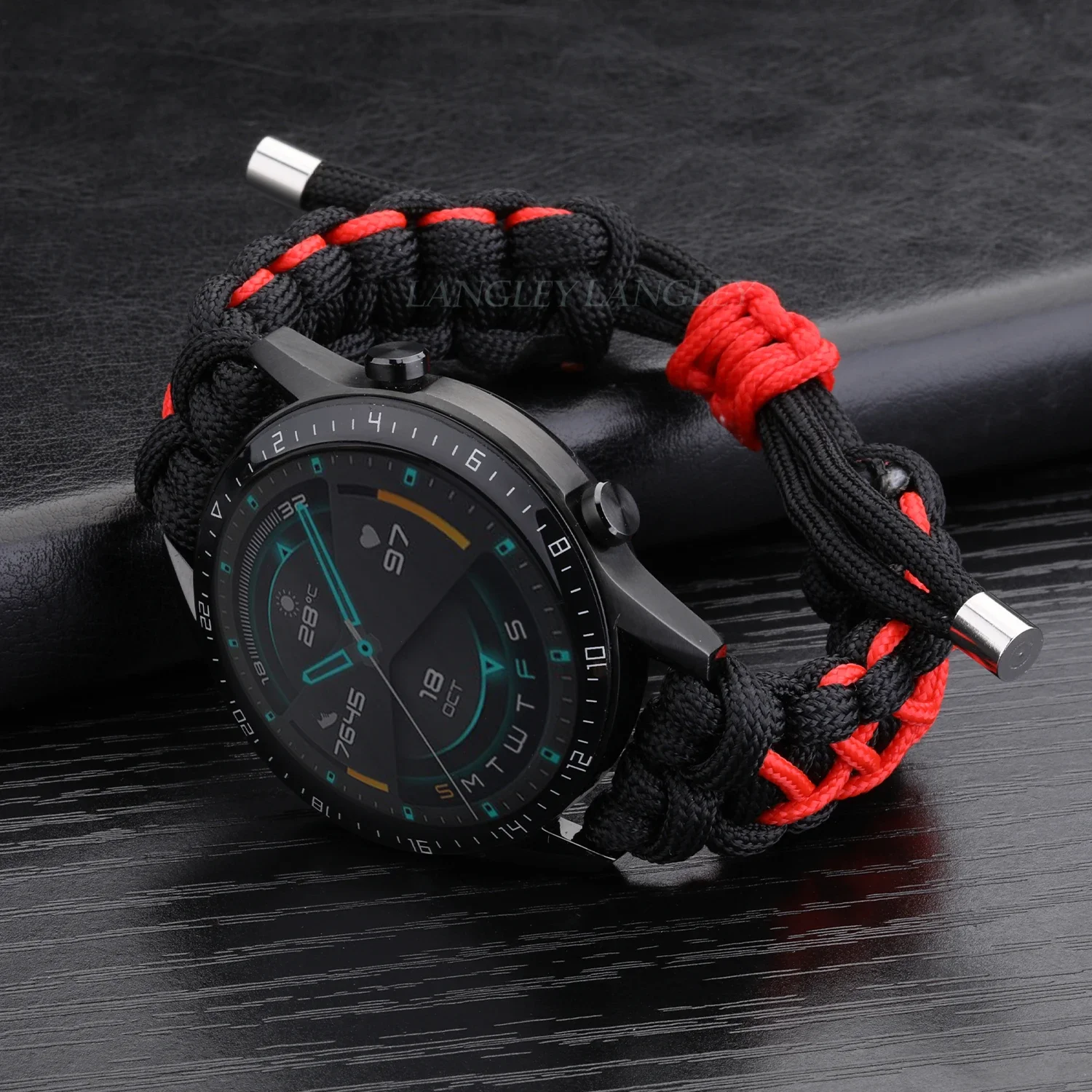 Strap Bracelet for Huawei Watch Gt 2 GT2 46mm Nylon Strap for Samsung Galaxy Watch 3 41 45 Sport Umbrella Rope Hand-woven Straps