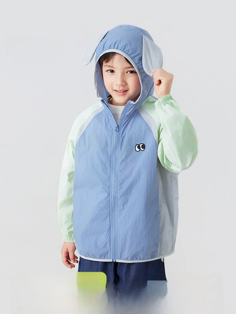 rabibush-tree-children's-summer-outdoor-long-sleeve-uv-protection-light-jacket-a-class-thin-outerwear-child-skin-clothes