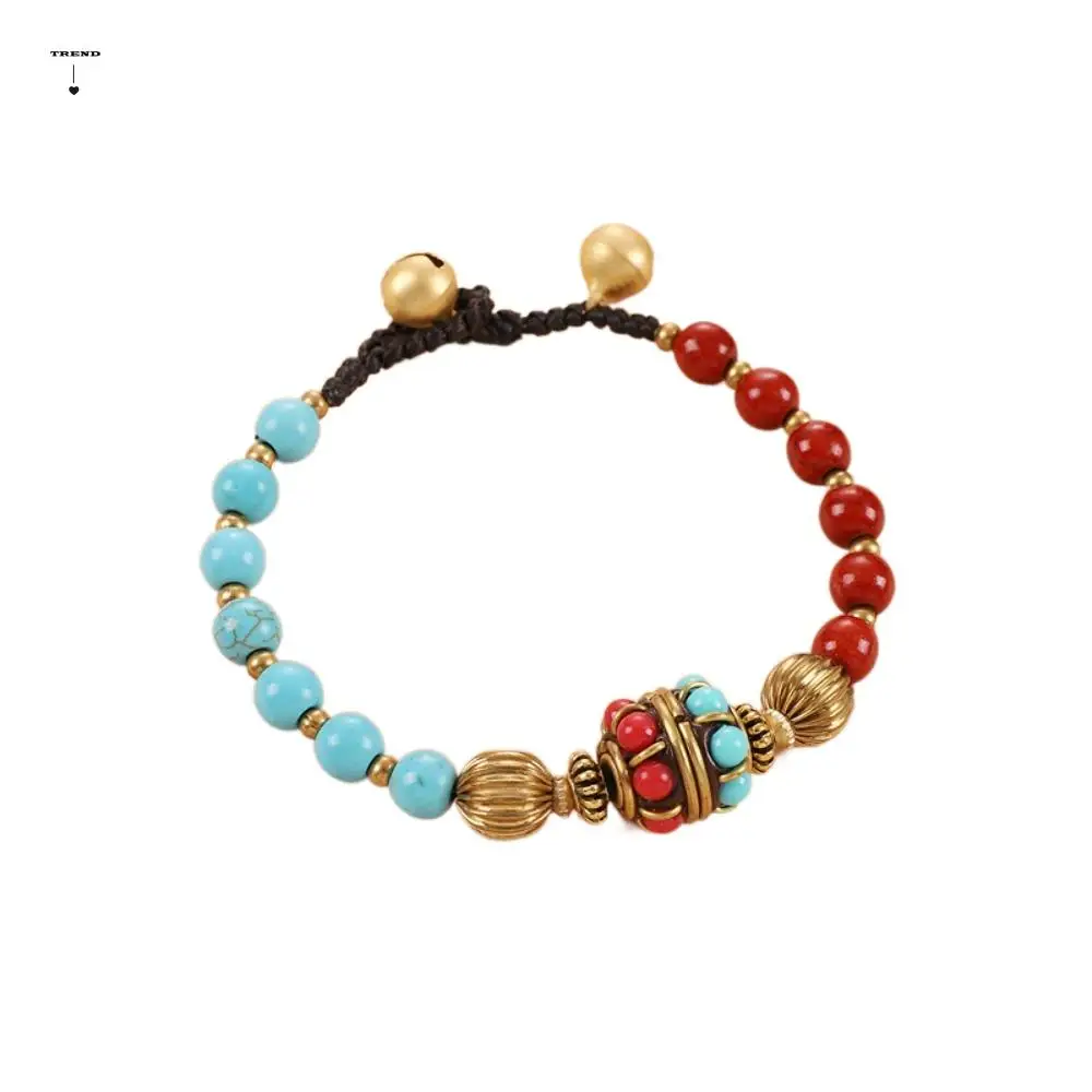 

New Trendy Colorful Tibetan-style Bracelet Handmade Elegant Bohemian Bracelet Exotic Retro Vintage Beaded Bracelet Gift