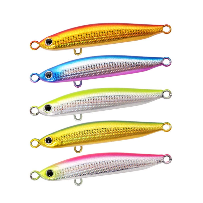 1Pcs Super Quatity Metal Casting Jig 10g-15g-20g-30g-40g-60g-80g Shore Drag Cast Jigging Spoon Fishing Lure Artificial Bait Tack