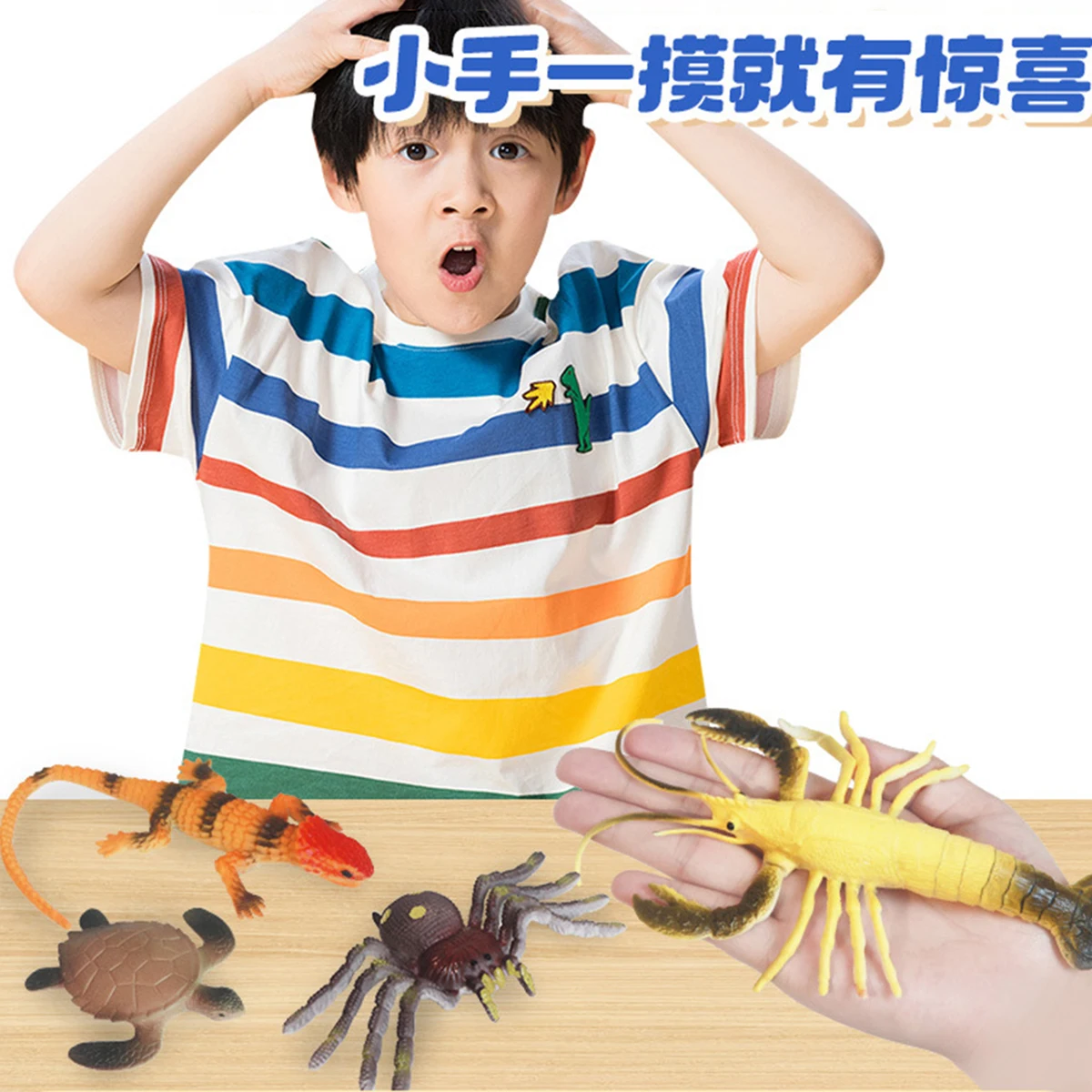 Novità Serie di insetti che cambiano colore Animali magici Giocattolo Regalo per bambini Divertimento Morbido Bagno Compagno Acqua Insetto Sicurezza Ragazzo Giocattolo magico