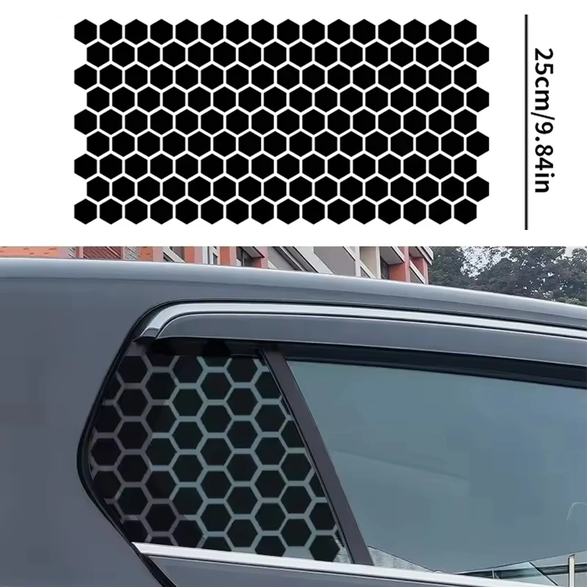 

Car Stickers Honeycomb Auto B Pillar Decal Waterproof Scratches DIY Center Column Decoration Cover for Tunning Car Accessories