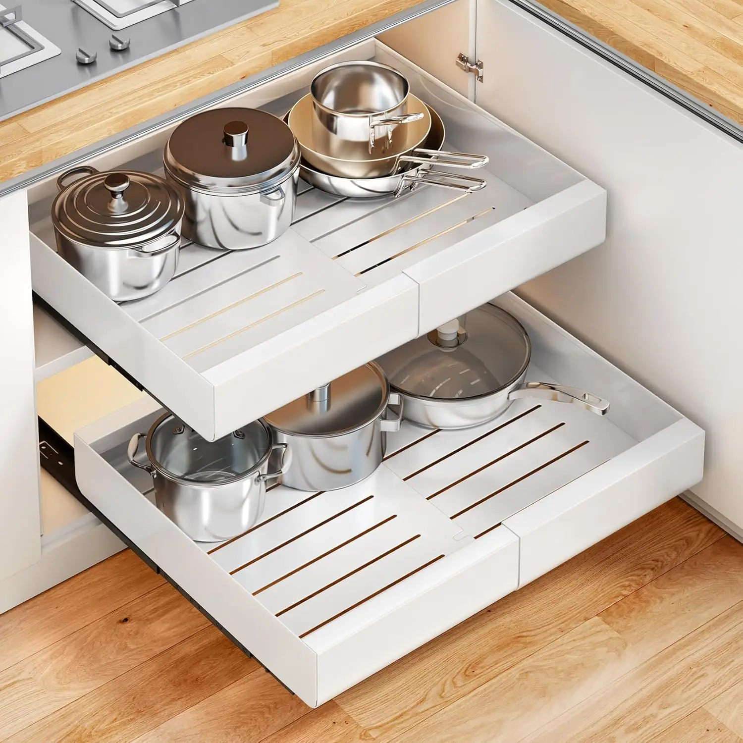 Expandable Pull out Cabinet Organizer -21