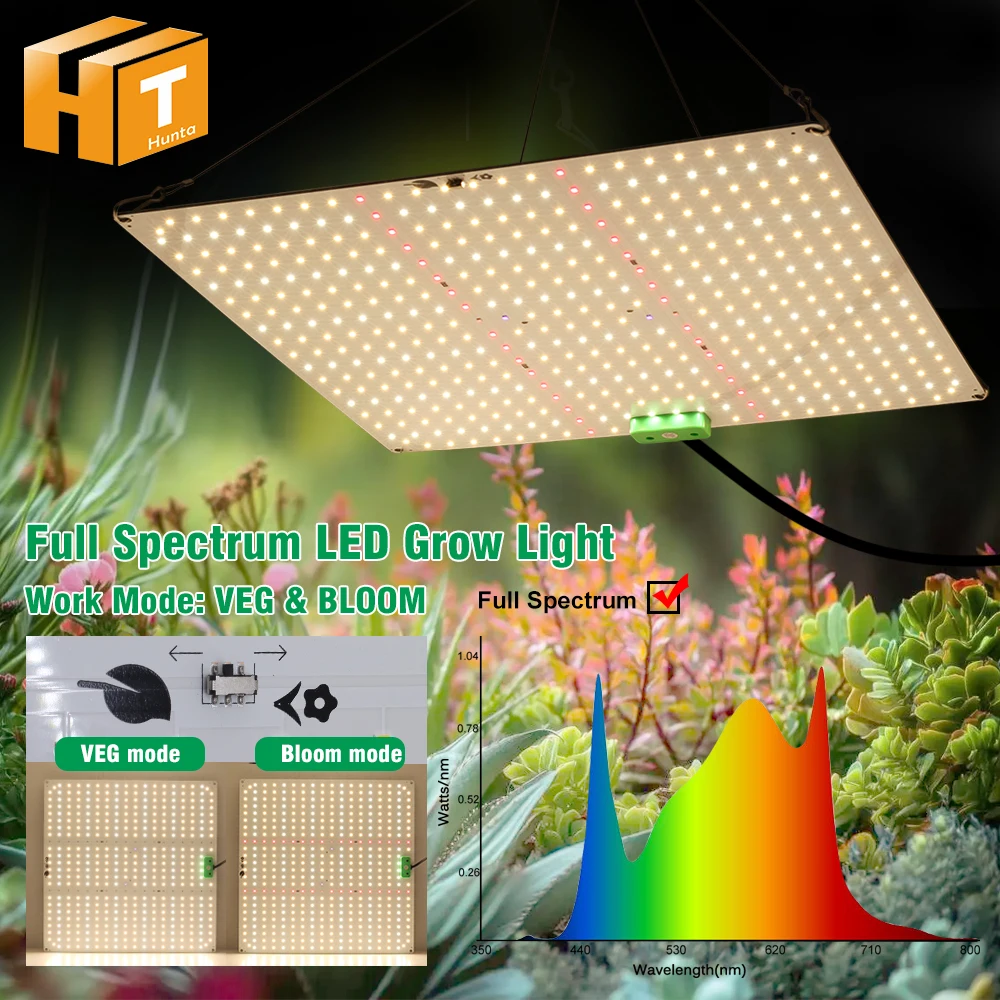 Vollspektrum LED-Wachstumslampe LM281B 3000K IR 730nm UV 395nm Hohe PPFD Sonnenähnliche Quantum-Wachstumslampe für Zimmerpflanzen