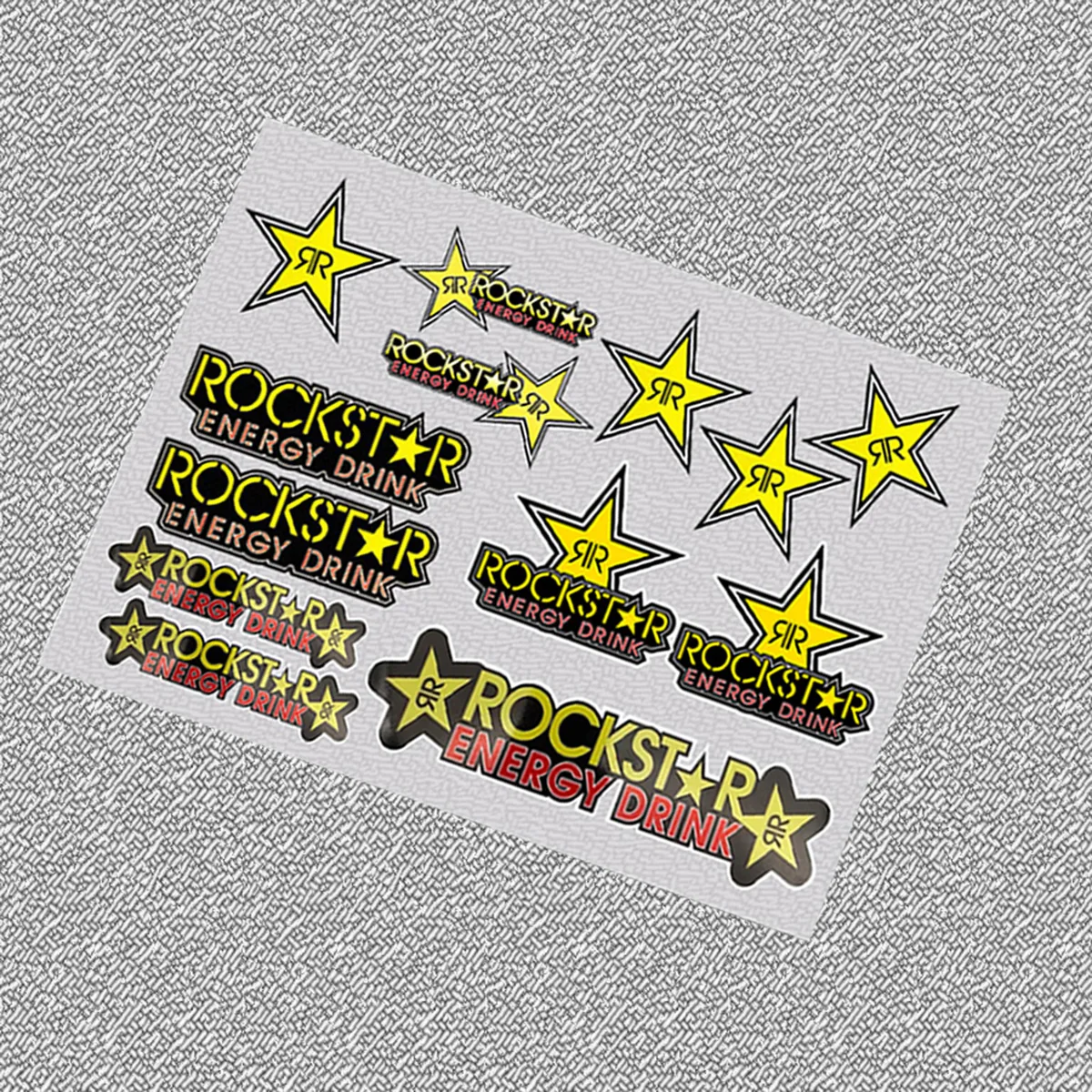 Rockstar Energy Graphic Vinyl Adhesive Sticker Decal Fits Motocross Motorcycle BIKE