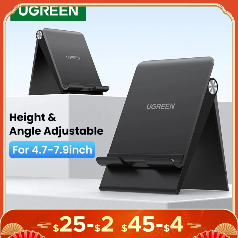 UGREEN Phone Stand Holder Desk Cell Phone Dock Stand for iPhone 16 15 14 Pro Max Adjustable Foldable Mobile Phone Holder Stand