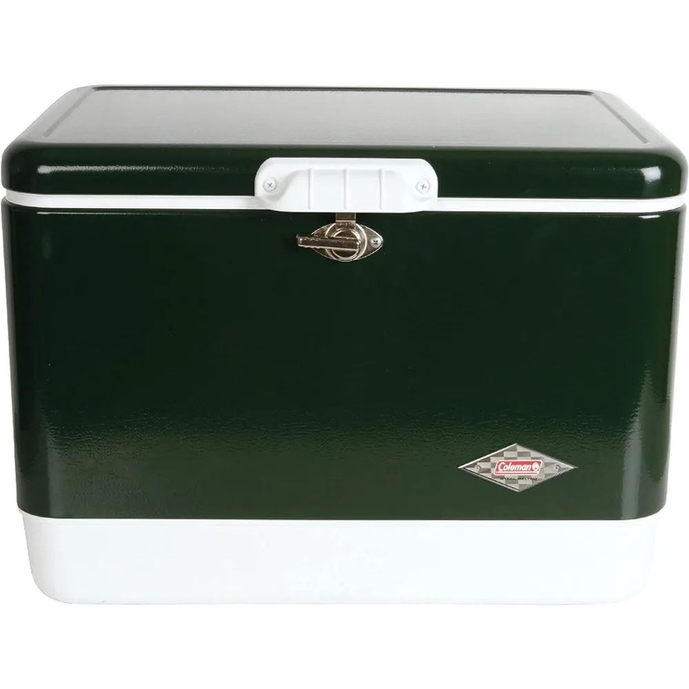 Cooler | Steel-Belted Cooler Keeps Ice Up to 4 Days | 54-Quart Cooler for Camping, BBQs, Tailgating & Outdoor Activities