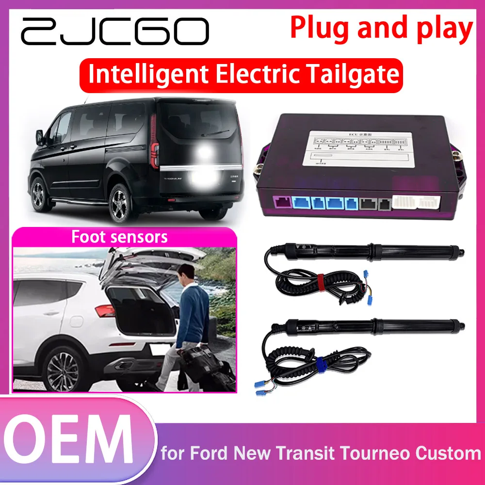 

ZJCGO Electric Tailgate Lift Drive Trunk Opening Tail Gate Lift Soft Close Car Door for Ford New Transit Tourneo Custom