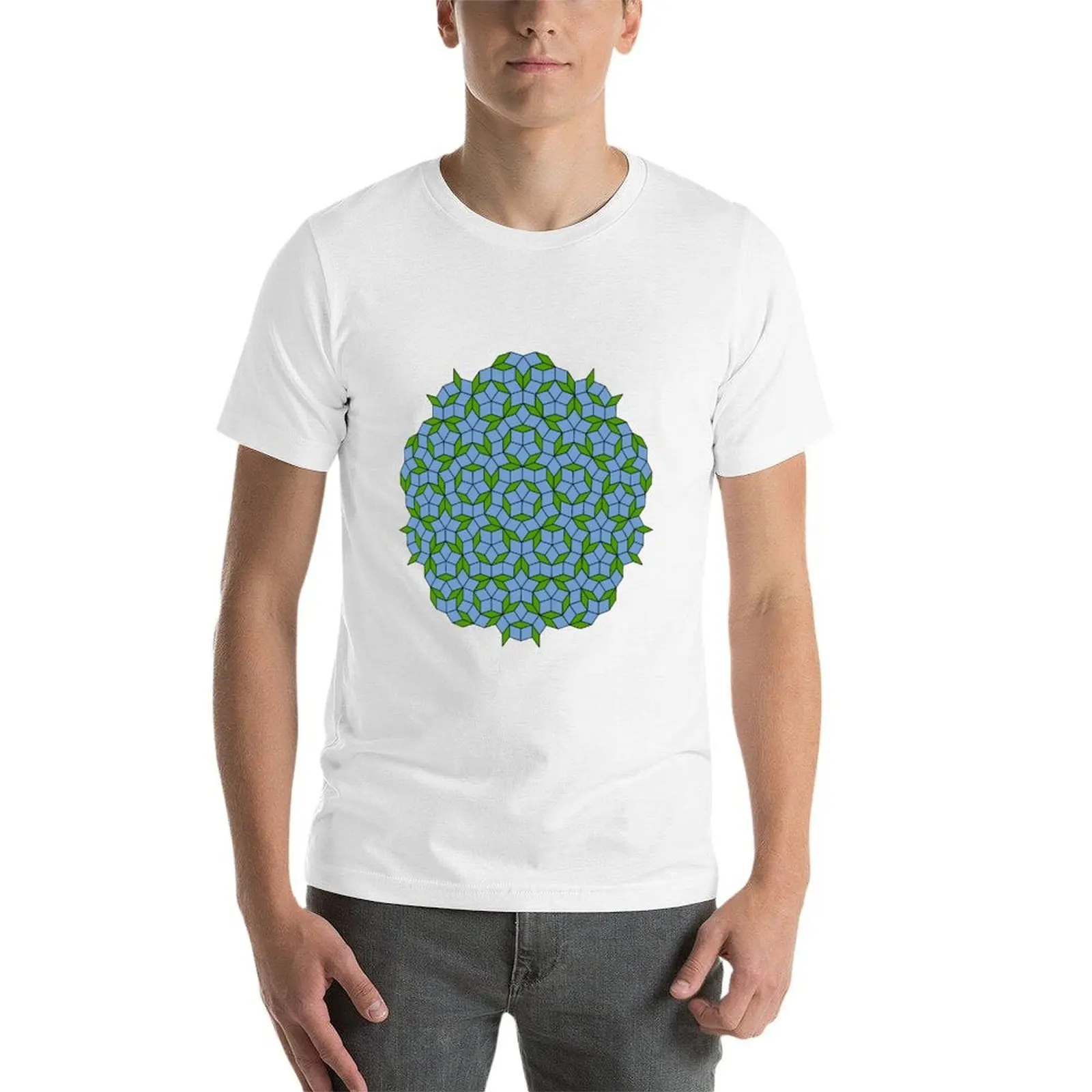 تي شيرت Penrose Tiling تي شيرت جرافيك للرجال تي شيرت قطني عالي الجودة