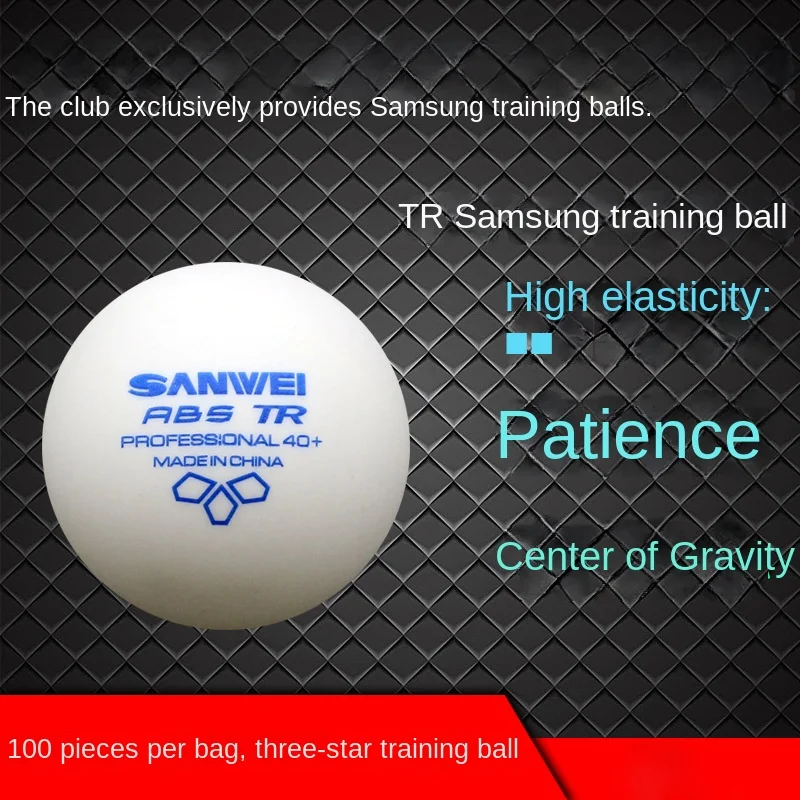 Table Tennis 40 Sewed ABS Samsung Training Competition Club Ball 100 Pcs/Bag