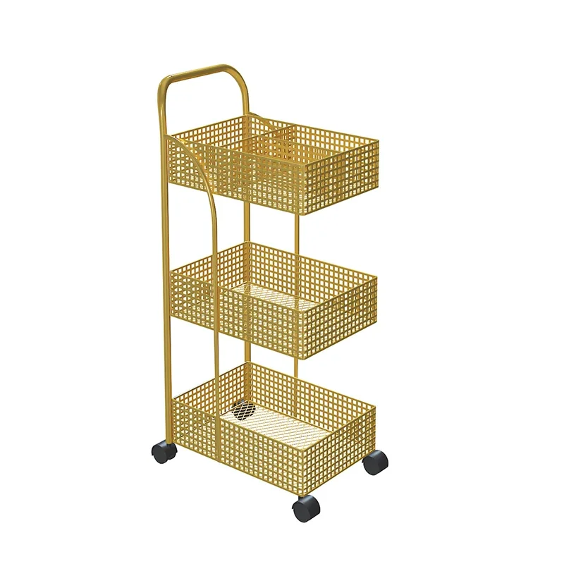 Utility Bathroom Cabinets Trolley Storage Bookcase Metal Basket Kitchen Trolley Wine Grocery Archivadores Restaurant Furiture