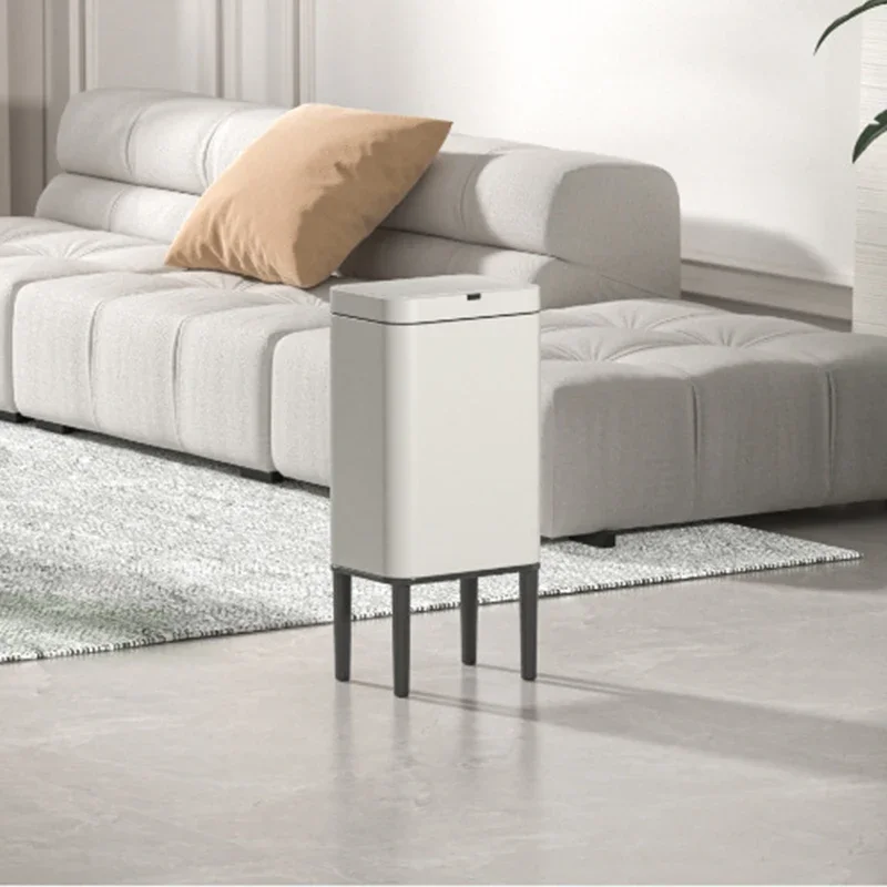 

2025 New Smart Sensor Trash Can for Home Kitchen Living Room Bathroom Toilet Office High Legs with Cover and Legs Large Capacity
