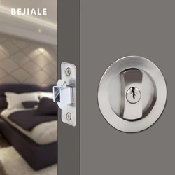 Black Sliding Door Sliding Door Lock Bathroom Balcony Interior Kitchen Double Hook Sliding Door Built-In Invisible Hook Lock