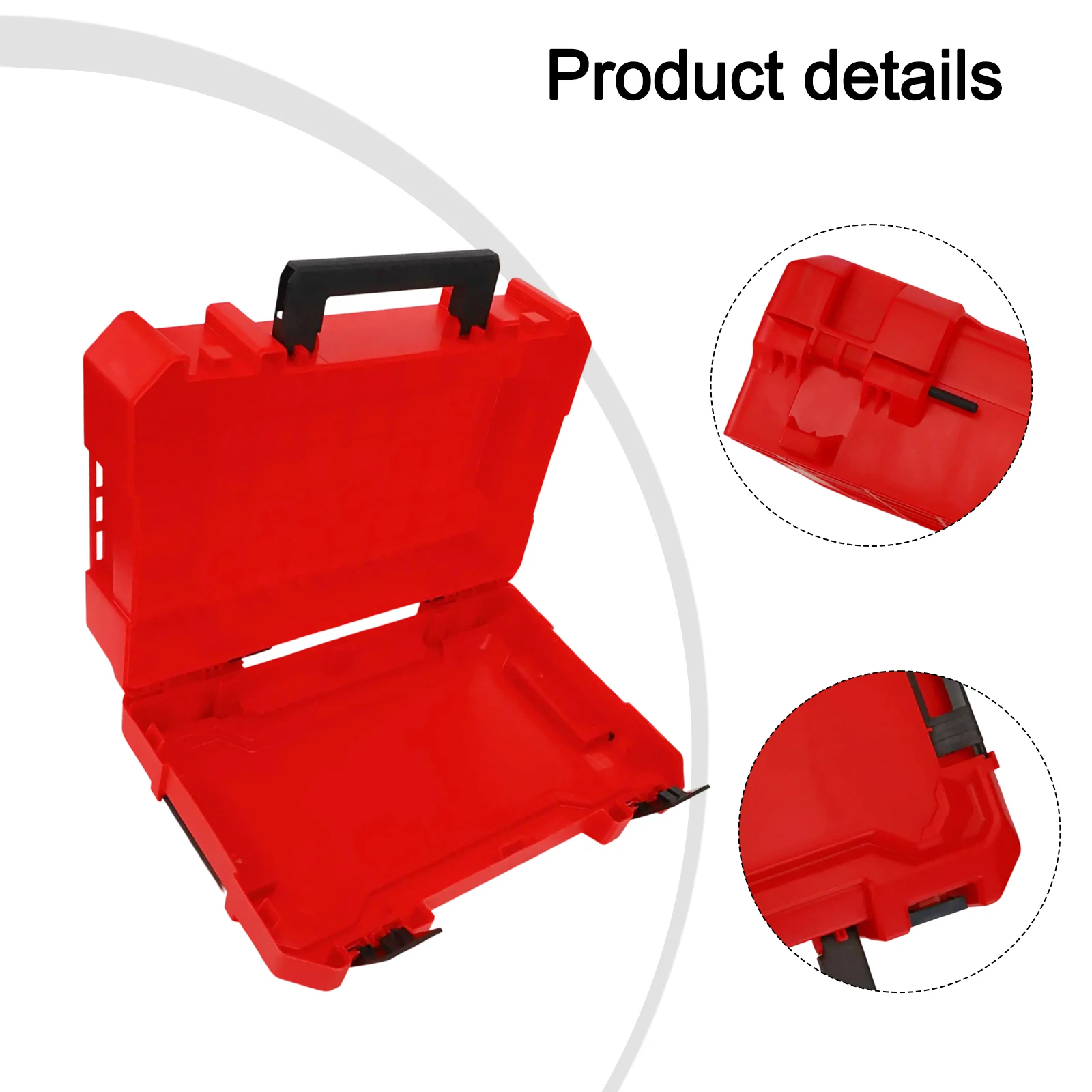 For Plastic For Toolbox Storage Box with Lock Buckle Closure Suitable Organizer Suitcase for Various For Tools and Accessories