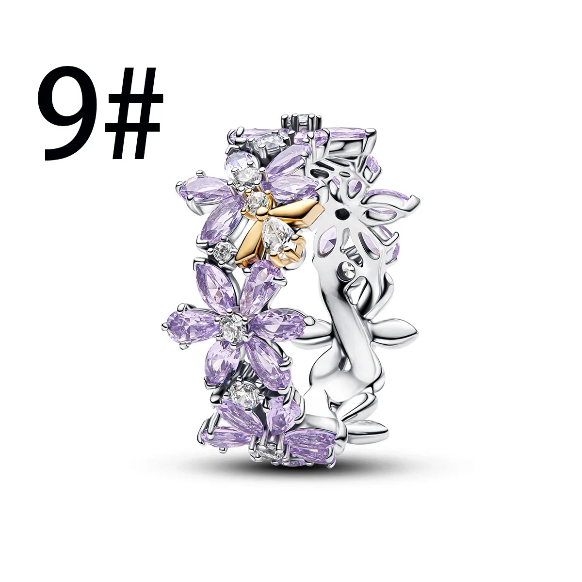 Nieuwe 925 Sterling Zilver Vierklaverblad Bloem Oor Stud Ring Hanger Kraal geschikt voor DIY Dames Armbanden Kettingen Sieraden Cadeaus