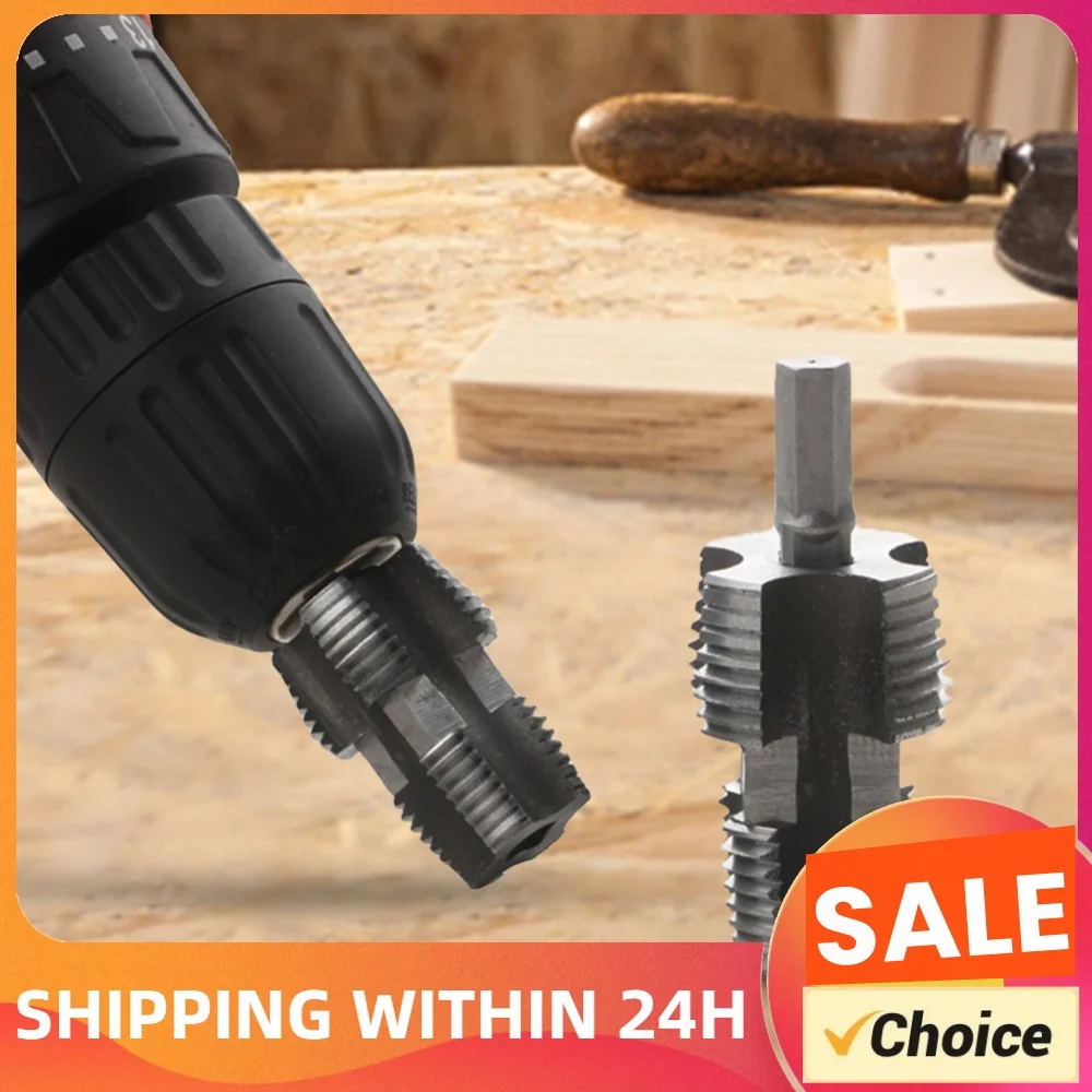 Pipe Round Die With 1/2Inch 3/4 Inch 1 Inch Dies Plumbing PVC Thread Tool Water Pipe Plate Teeth Set Manual Plumbing Repair Tool