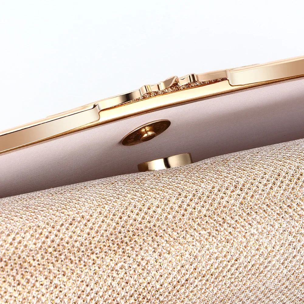 Ladies Evening Party Handbag Glitter Chain Shoulder Bag Sequin Wedding Clutch Purse Elegant Female Hand Bag Evening Bags