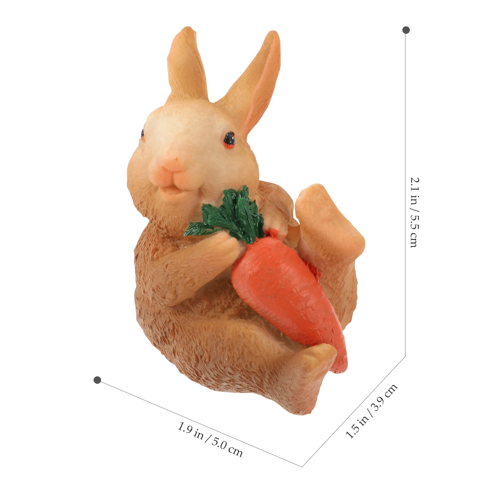

6pcs Resin Mini Bunny Figurines Cute Cartoon Rabbit naments Easter Decorations Desktop Miniature Statues Gifts
