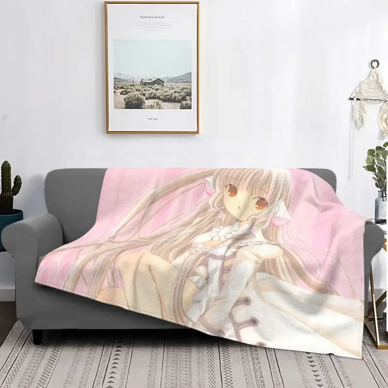 

Chi Chobit Blankets Velvet Decoration japan cartoon cute sexy Multi-function Lightweight Thin Throw Blankets Outdoor Plush Quilt