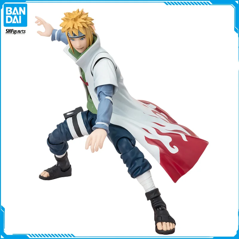 

In Stock Bandai S.H.Figuarts NARUTO Namikaze Minato NARUTOP99 Edition Original Anime Figure Model Toys Action Collection Doll