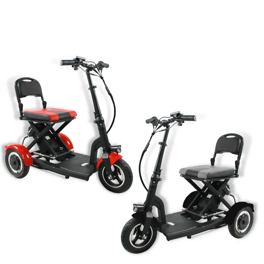 Easily Portable Folding Adults Electric Tricycle 3 Wheel Electric Scooter