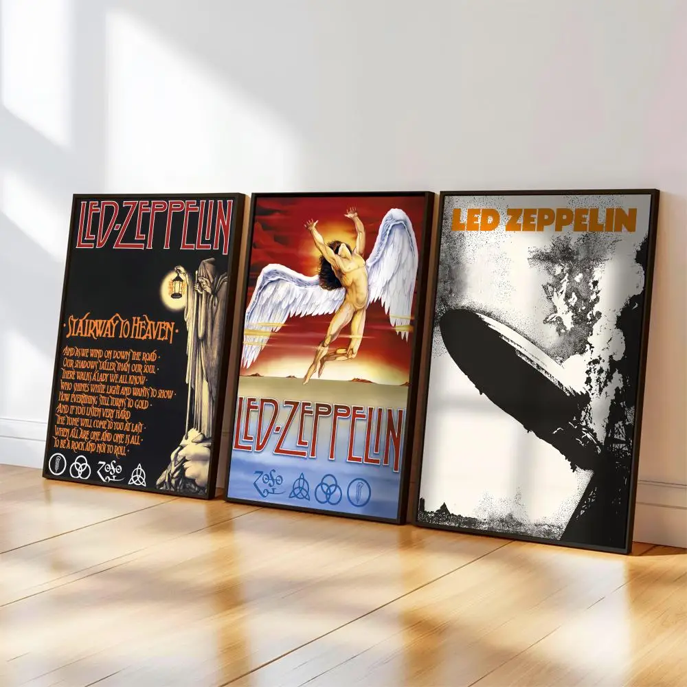 Band L-Led Z-Zeppelin-S Poster, Musik-Album-Cover für Zimmer, Leinwandgemälde, Kunstdruck, Heimwanddekoration, Bild, Geschenk