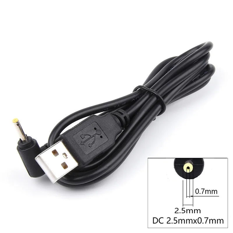 

3.3FT USB to DC DC Barrel Jack Power Cable Adapter Wire Connector 2.5 x 0.7mm 1M