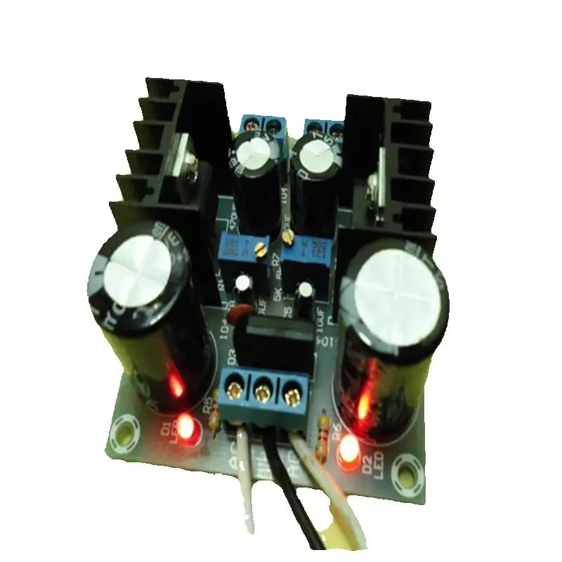 LM317+LM337 Positive and Negative Dual Power Adjustable Stabilizer  Board Kit 317 Loose Parts