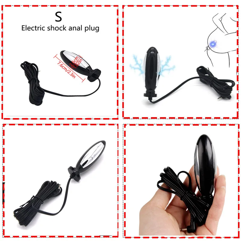 الكهربائية الجنس الشرج بعقب المكونات الحلمة المشابك مجموعة ، Bdsm الكهربائية المهبل المكونات Estim E-stim Electrosex الجنس لعب للكبار 18 +