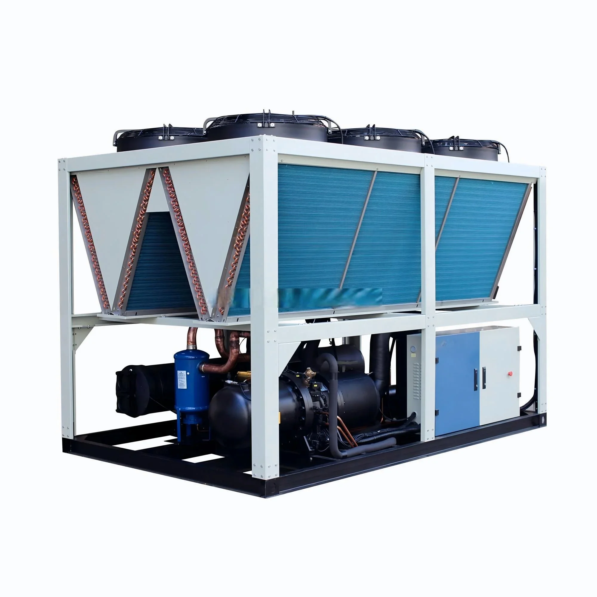 Industrial Chiller Unit Automatic High-Efficiency Eco-Friendly Air-Cooled Gear Screw Chiller Unit with Competitive Price