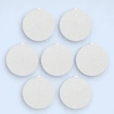 

10Pcs DIY Plastic Mesh Sheets Round Craft Sewing Sheets for Handmade Bags Coasters Cross Stitch Embroidery Projects Adults