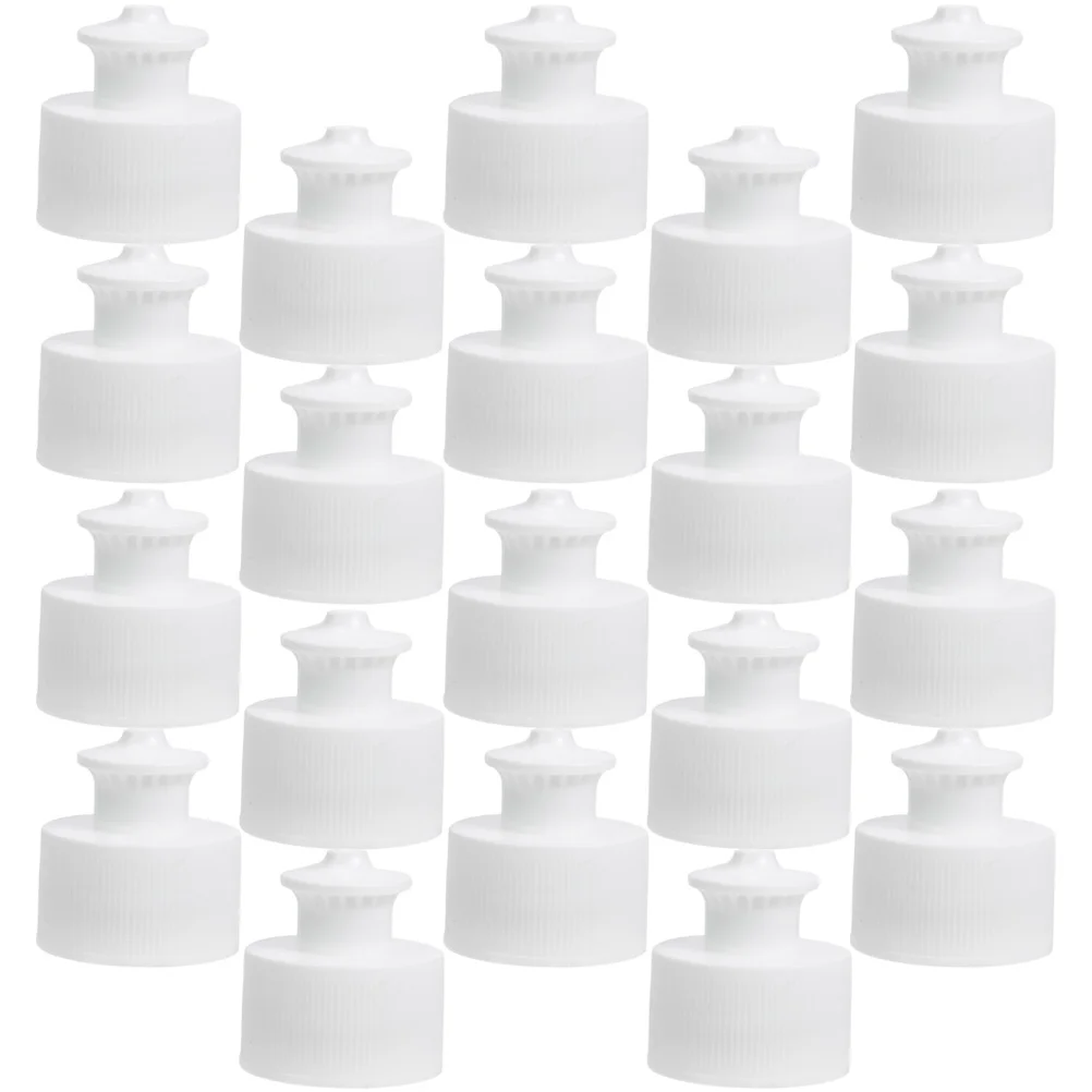 

50 Pcs Round Hand Pull Cover Toddler Sport Water Bottle Leakproof Plastic Portable Bottles Caps