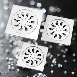 Stainless Steel Round Anti-Clogging Glide Cover Shower Drain Hair Catcher for Bath Wash Machine Toilet Sewer