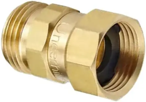 

Соединитель для садового шланга 3/4 дюйма с защитой от перегибов и поворотным механизмом, латунные фитинги для удобства использования