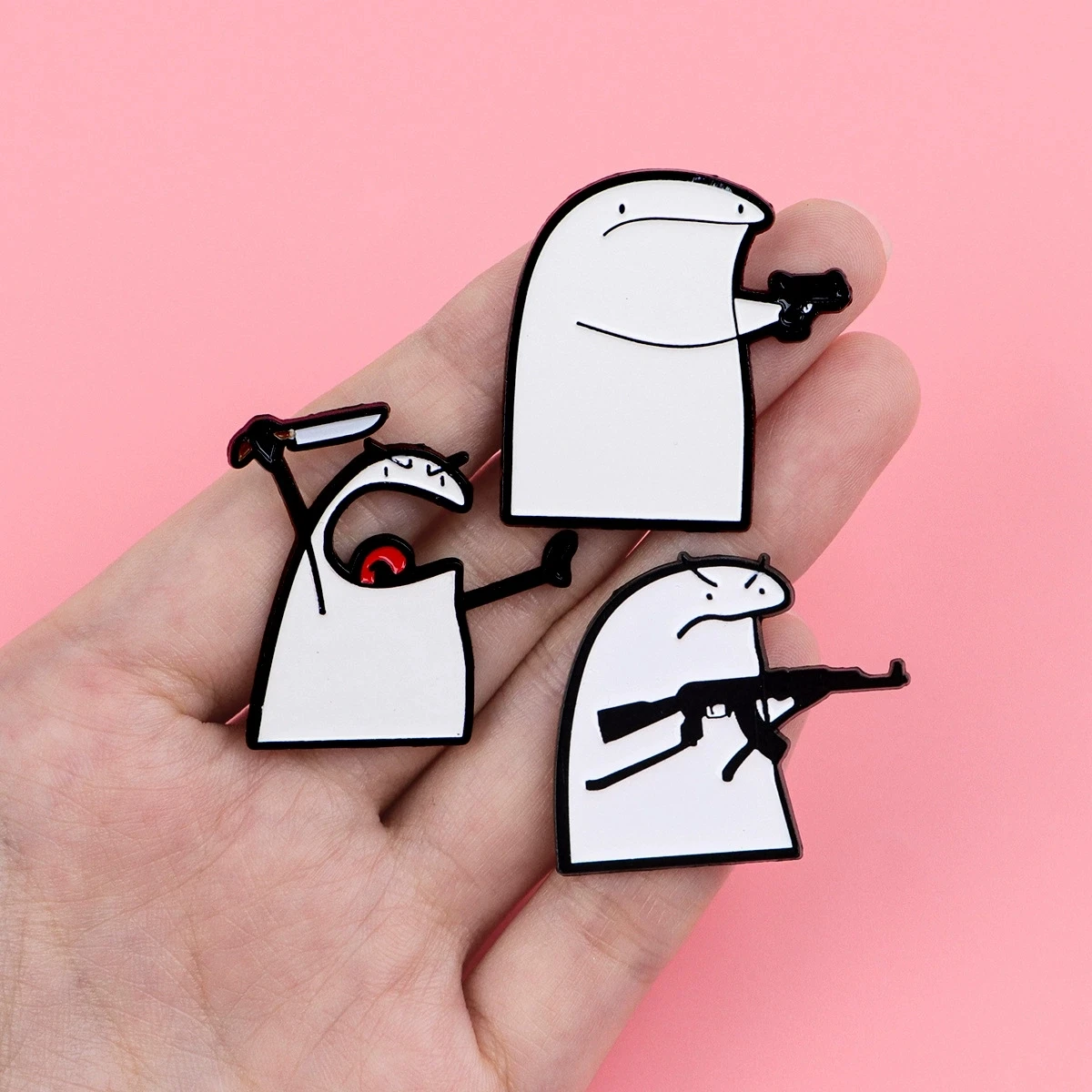 Broche de figurine de croquis de dessin animé, badge pour vêtements, sac à dos, accessoires