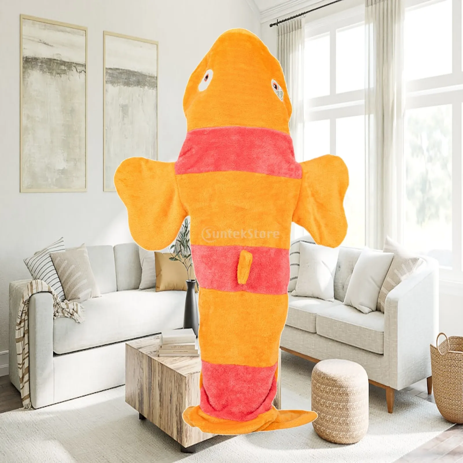 Hoodie Throw Blanket Creative Home Clothes Clown Fish Animal Pajamas for Club